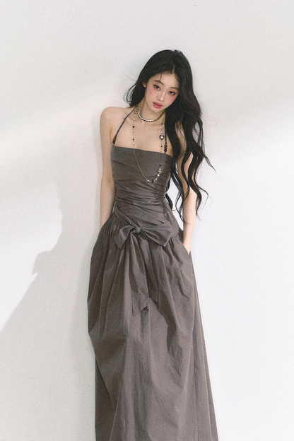 Halter Neck Long Dress
