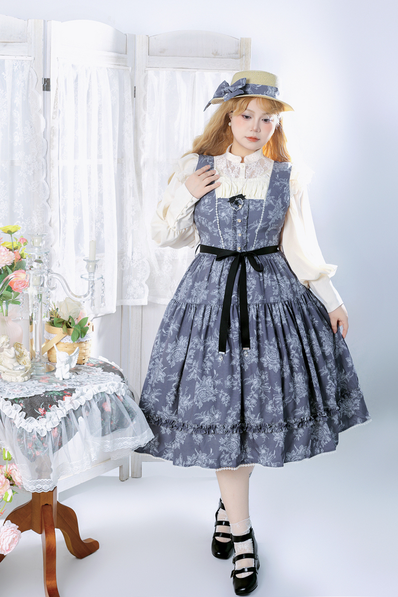 Sketch Wild Rose Lolita Jumper Skirt