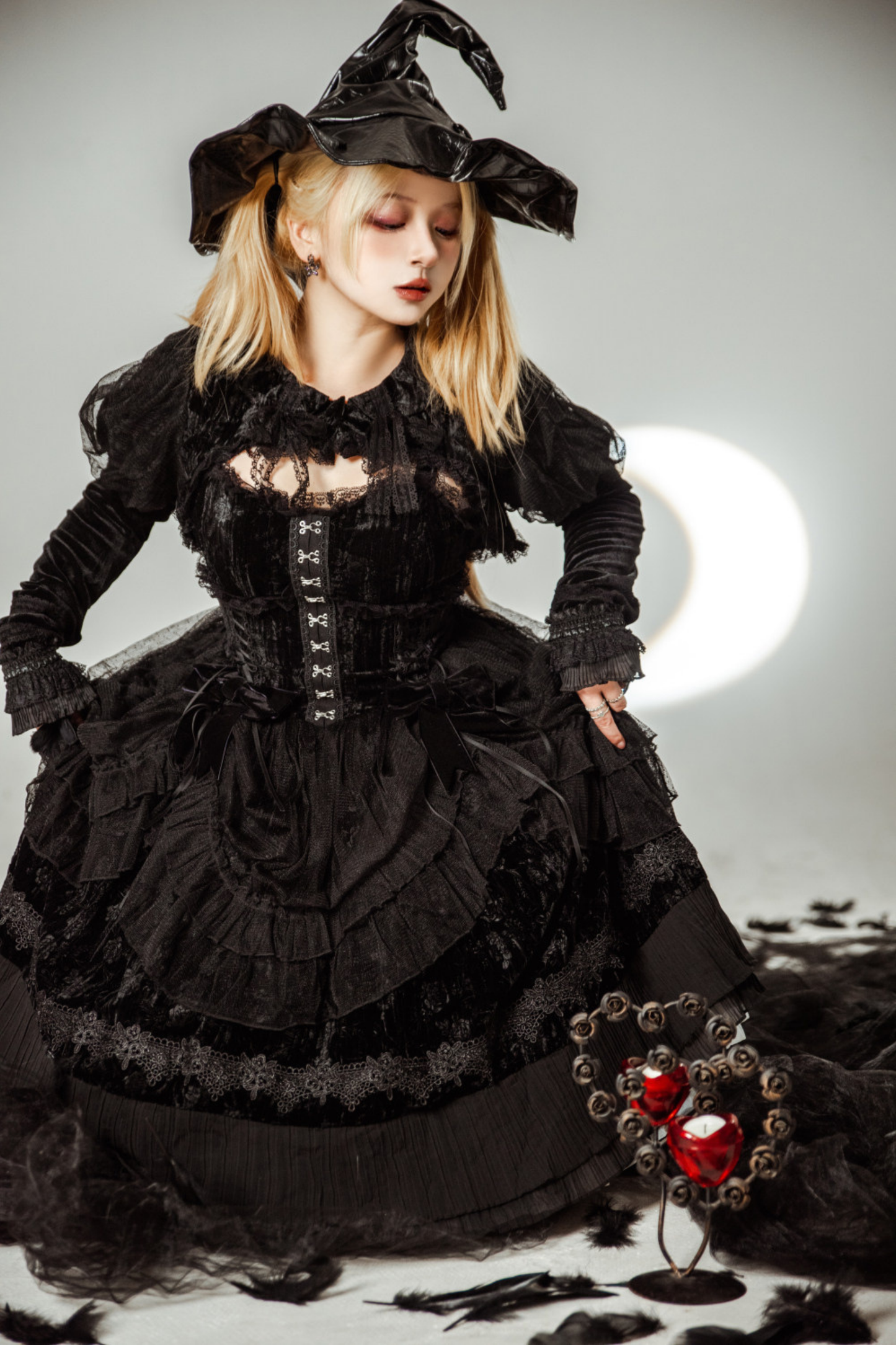 Gothic Doll Lolita Dress + Short Jacket