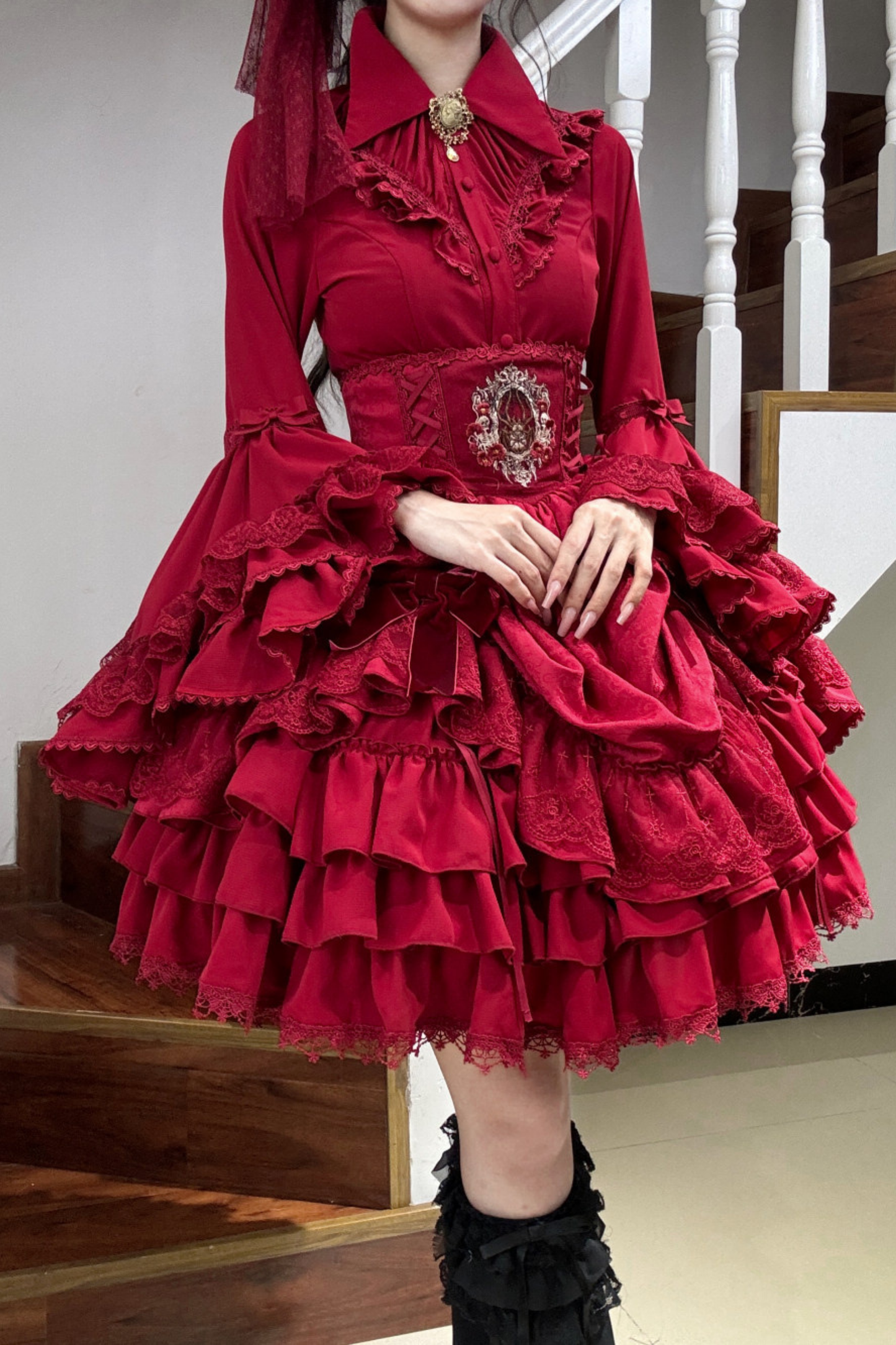 Moon River Gothic Skirt + Cape + Top + Bow
