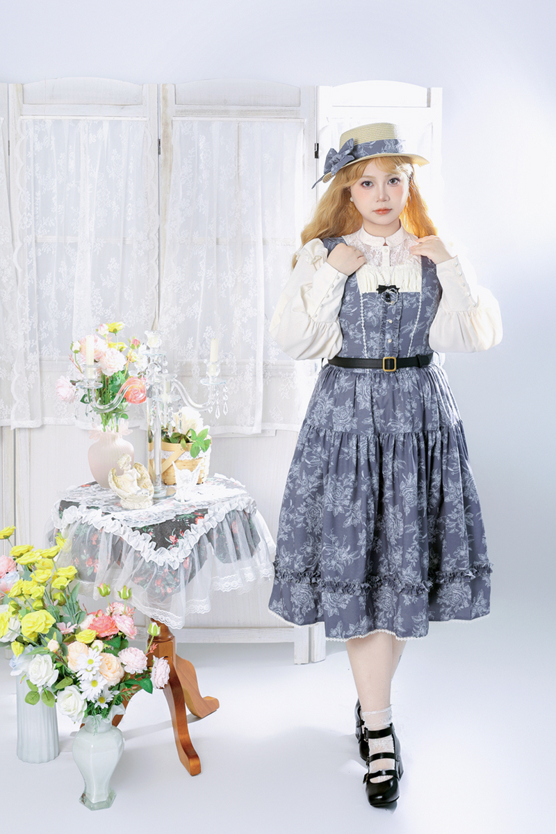 Sketch Wild Rose Lolita Jumper Skirt