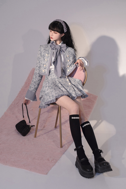 Golden Years Oil Painting Vest + Jacket + Skirt
