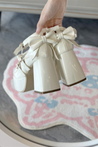 Biscuit Lolita Ribbon Shoes
