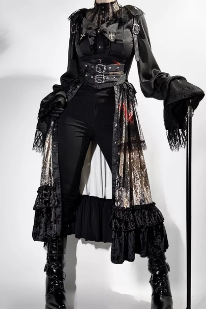 Gothic Lolita Dark Jumper Skirt + Shirt