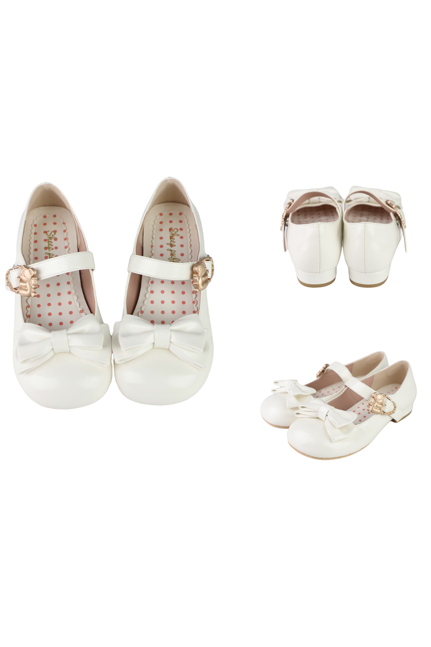 Glossy Color Ribbon Shoes