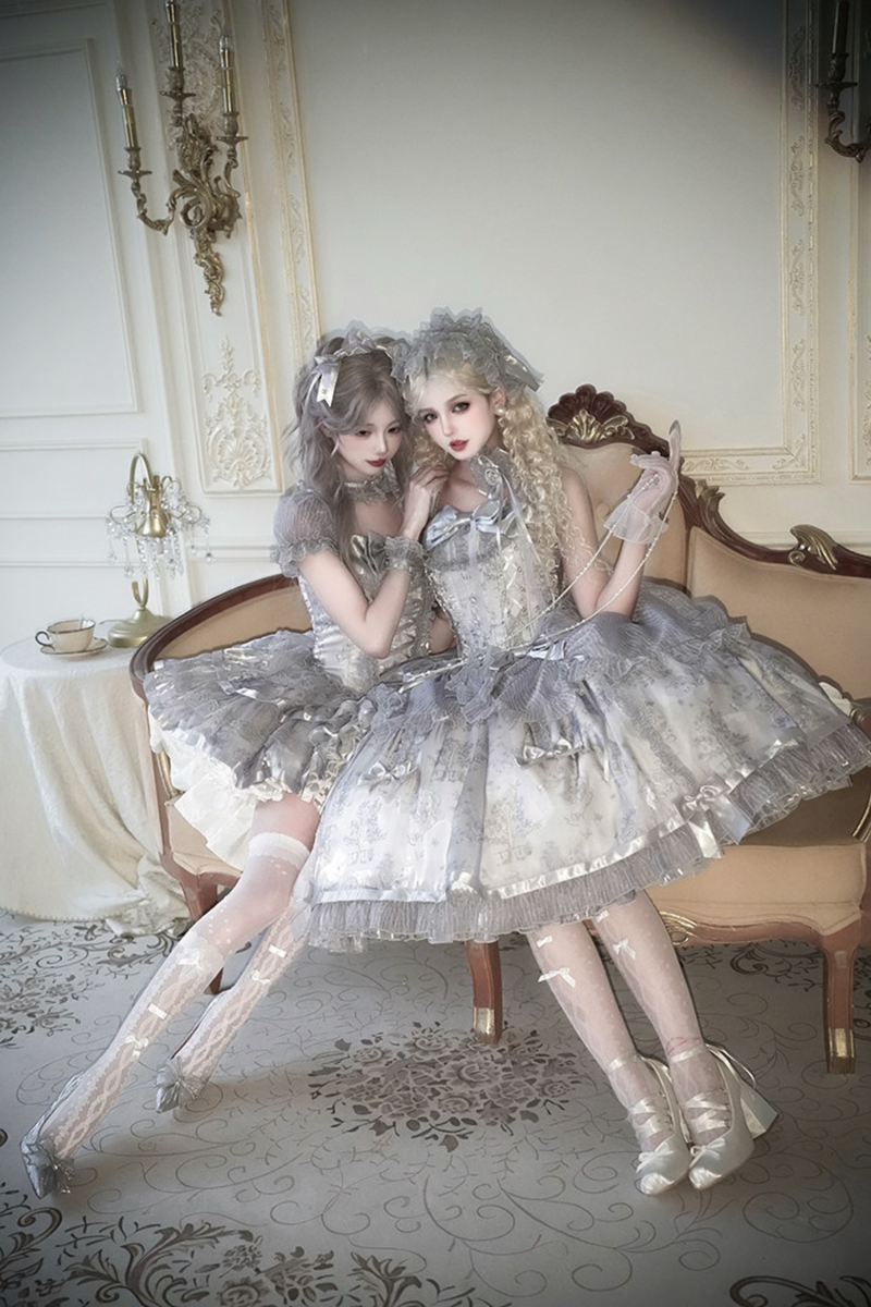 [pre-order Deadline: April 3] Gilded Fantasy Lolita Dress + Jumper Skirt