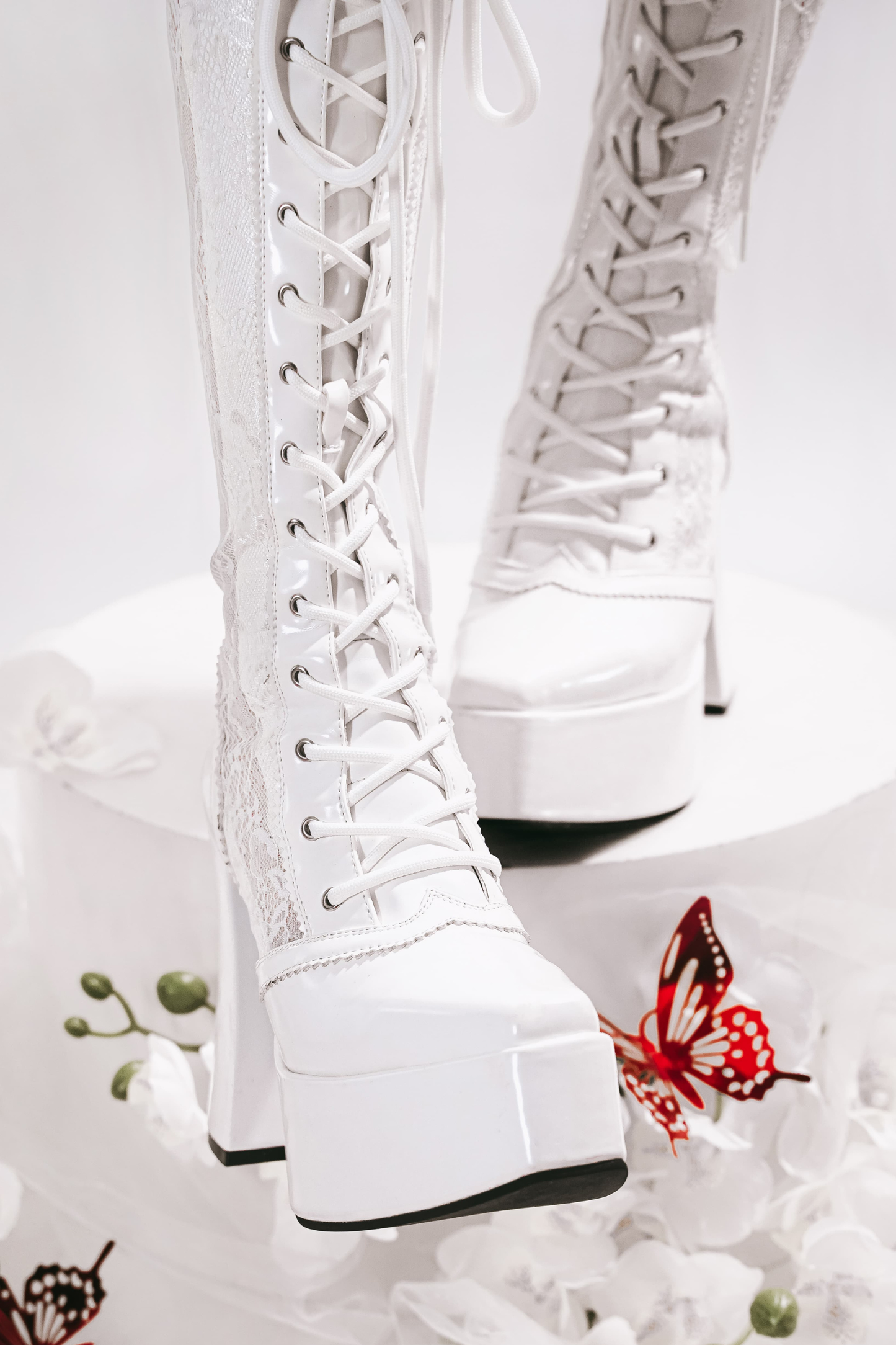 Demon Hunter Night Lace-up Boots