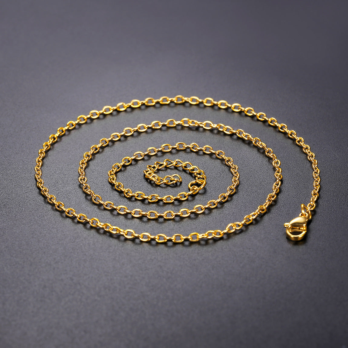 Cable Chain Necklace for 2mm Width