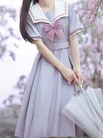 Light Purple Sailor College Dress