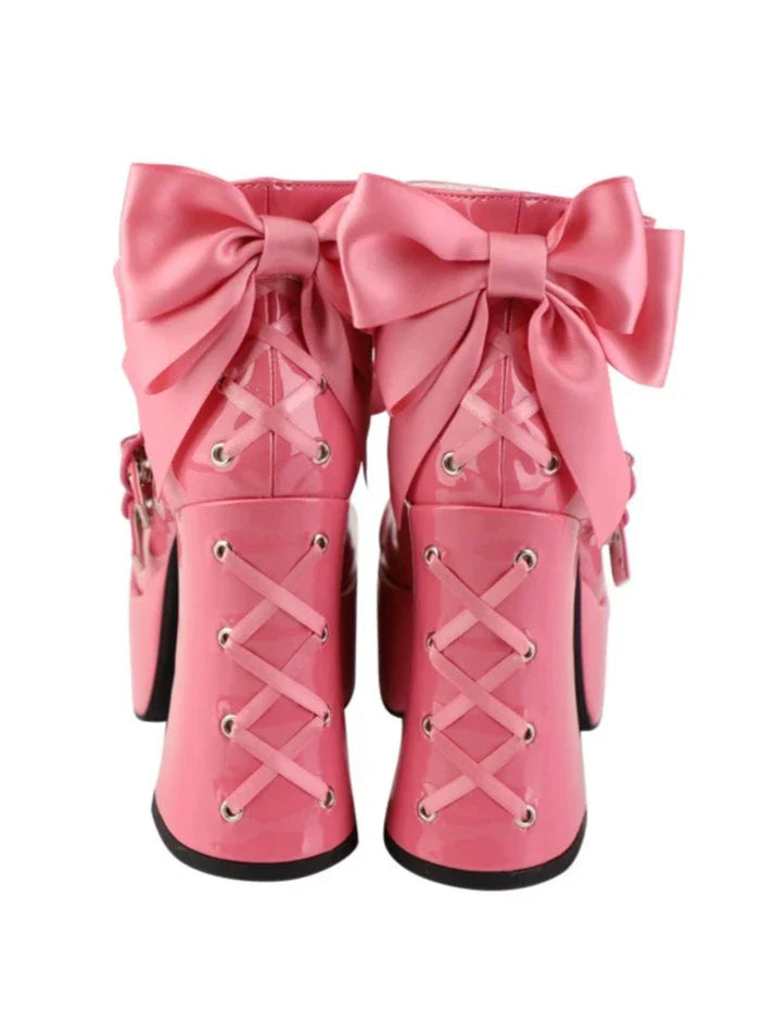 Barbie Party Lolita Strap Ribbon Platform Shoes