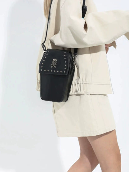 Cross Dark Studded Bag