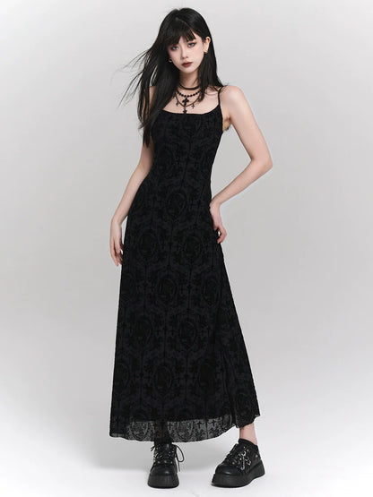 Ghost Girl Dark Summer Long Camisole Dress
