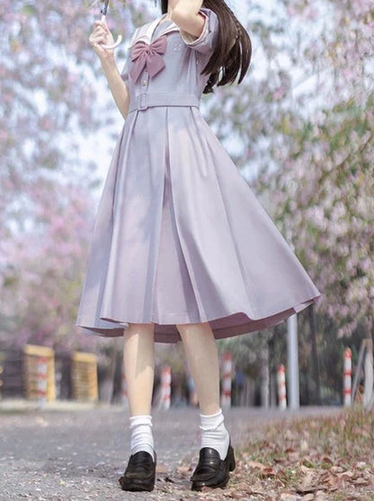 Light Purple Sailor College Dress