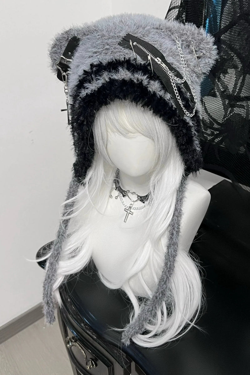 Subculture Bear Hat Cross Star Wool Hat