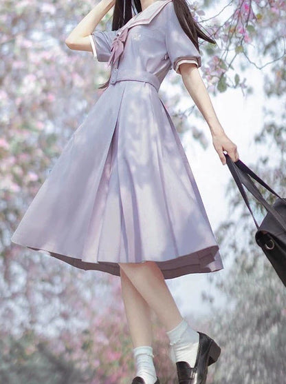 Light Purple Sailor College Dress