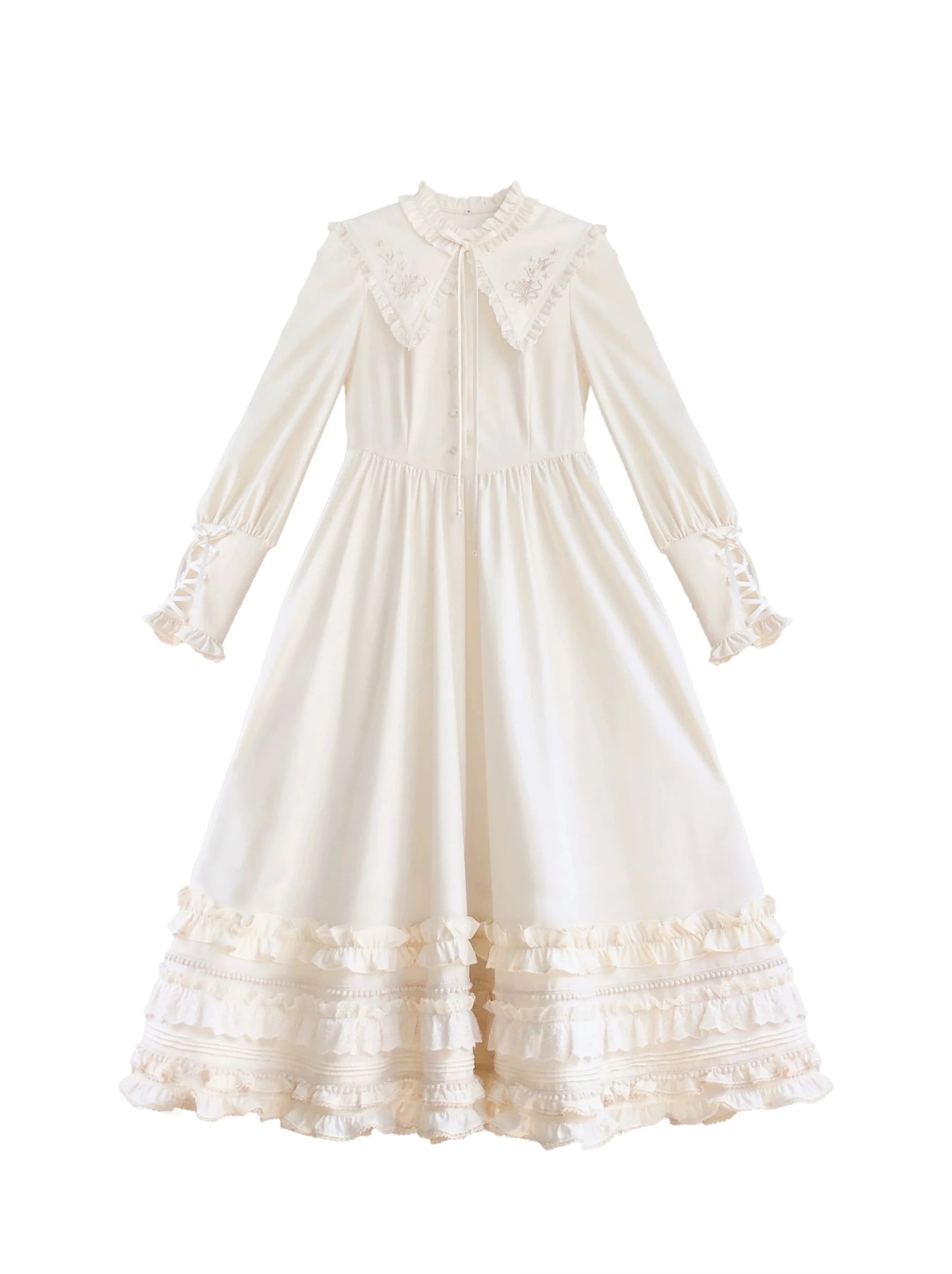 French Romantic Embroidery Dress + Waist Ribbon [pre-order]