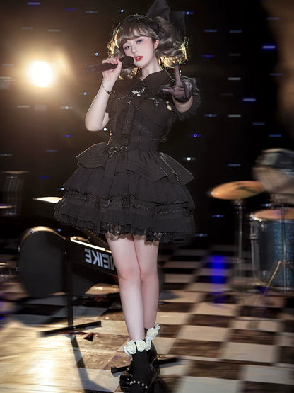 Contract Cross Gothic Short Sweet Dress