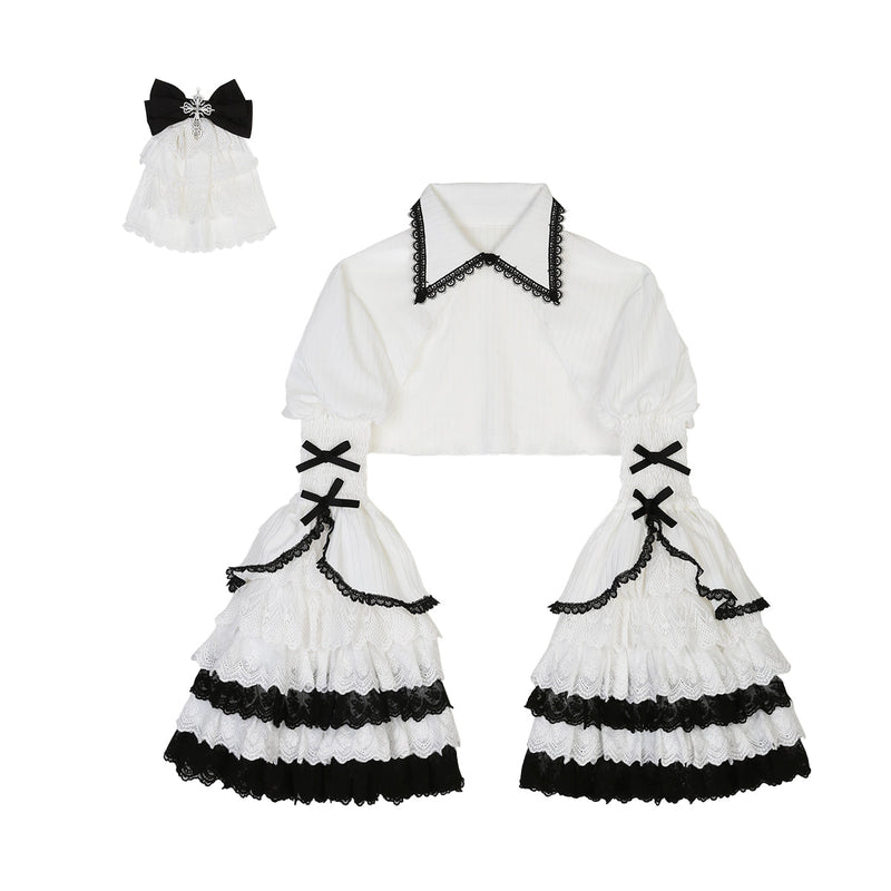 Dark Lolita Long Sleeve Sundress Set