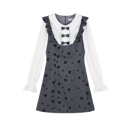 Gray Two-piece Temperance Doll Dress