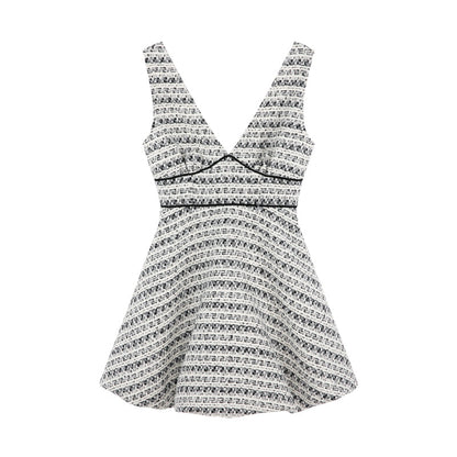 Houndstooth High-end Bud Skirt Dress Set