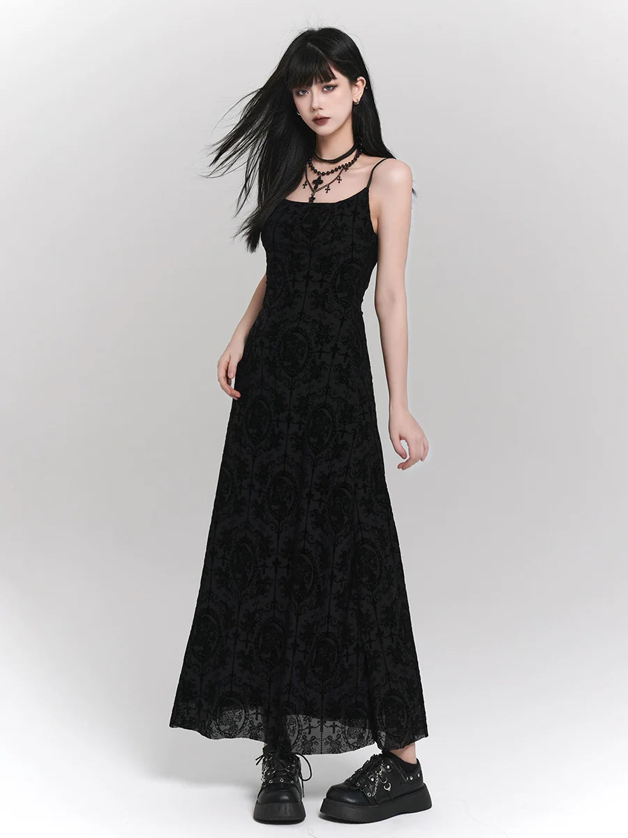 Ghost Girl Dark Summer Long Camisole Dress