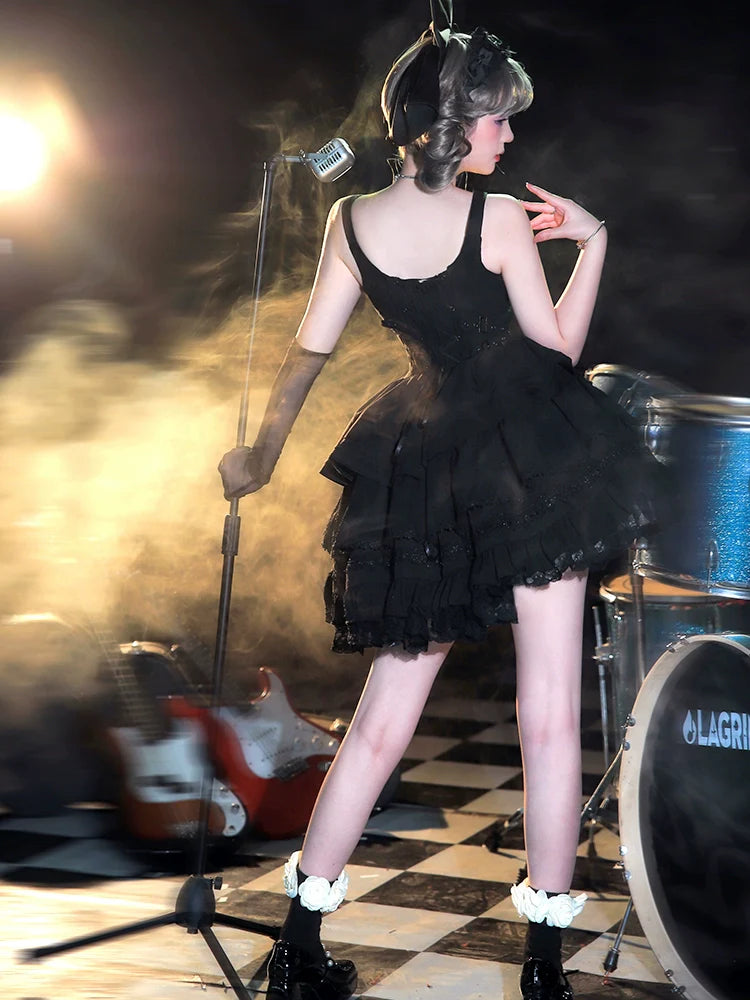 Contract Cross Gothic Short Sweet Dress