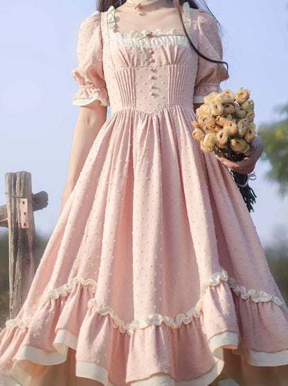 [pre-order] Sweet Retro Dress + Ruffled Apron + Bandana