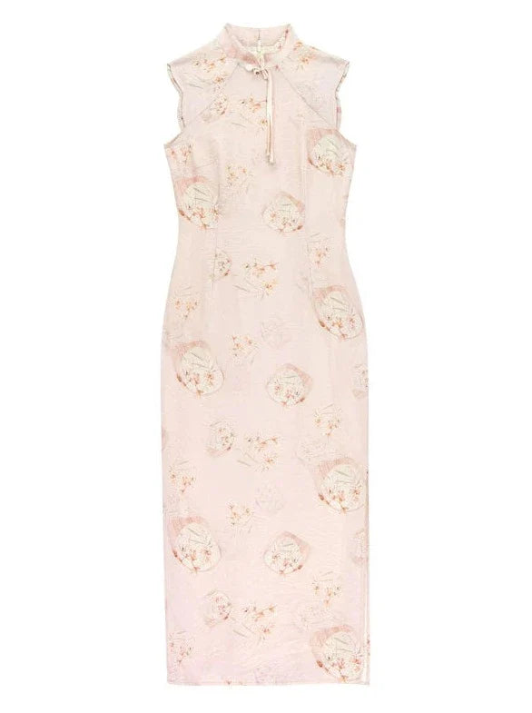Retro Print Sleeveless Dress