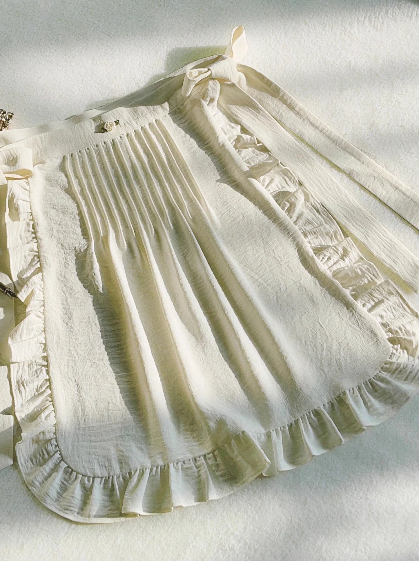 French Girly Retro Dress + Apron + Head Scarf