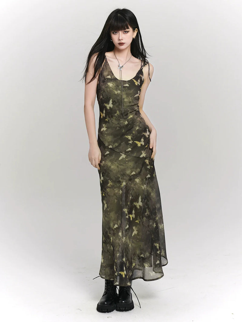 Dark Green Mode Tight Summer Dress