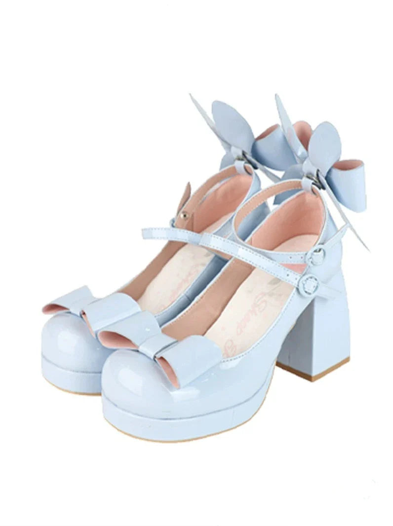 Bunny Ear Ribbon High Heels