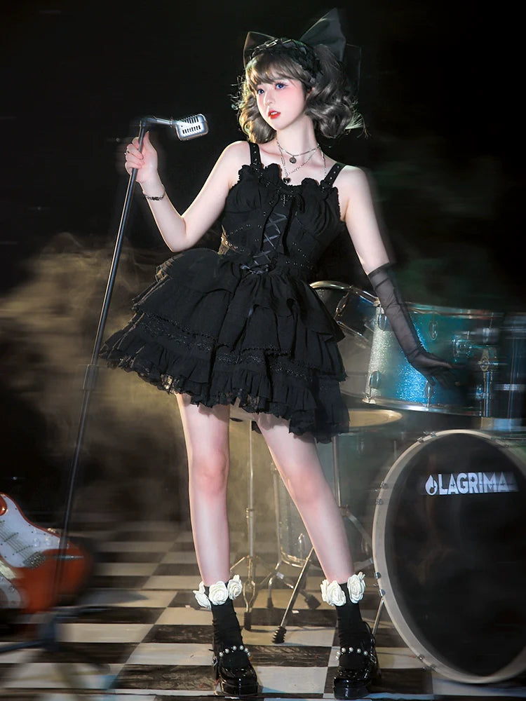 Contract Cross Gothic Short Sweet Dress