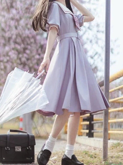 Light Purple Sailor College Dress