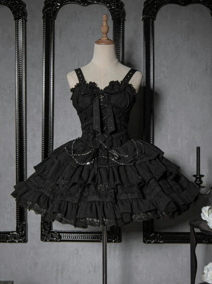 Contract Cross Gothic Short Sweet Dress