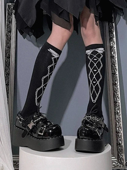 Devil Trap Punk Gothic Lolita Round Toe Platform Shoes