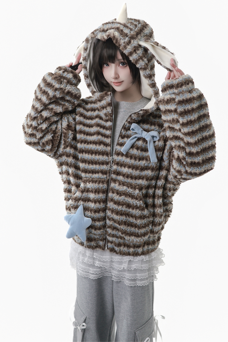 Unicorn Flocked Jacket + Top + Pants