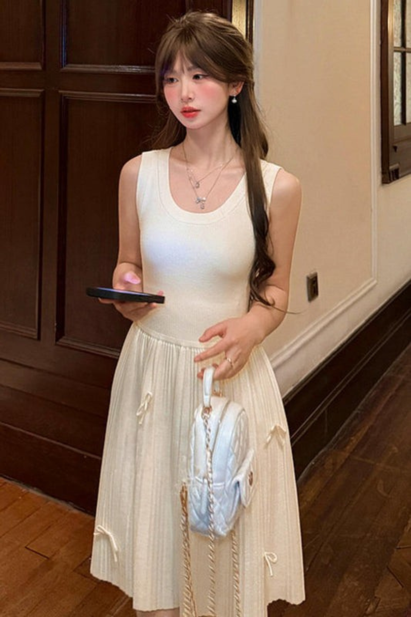 Princess Ribbon Sleeveless Dress