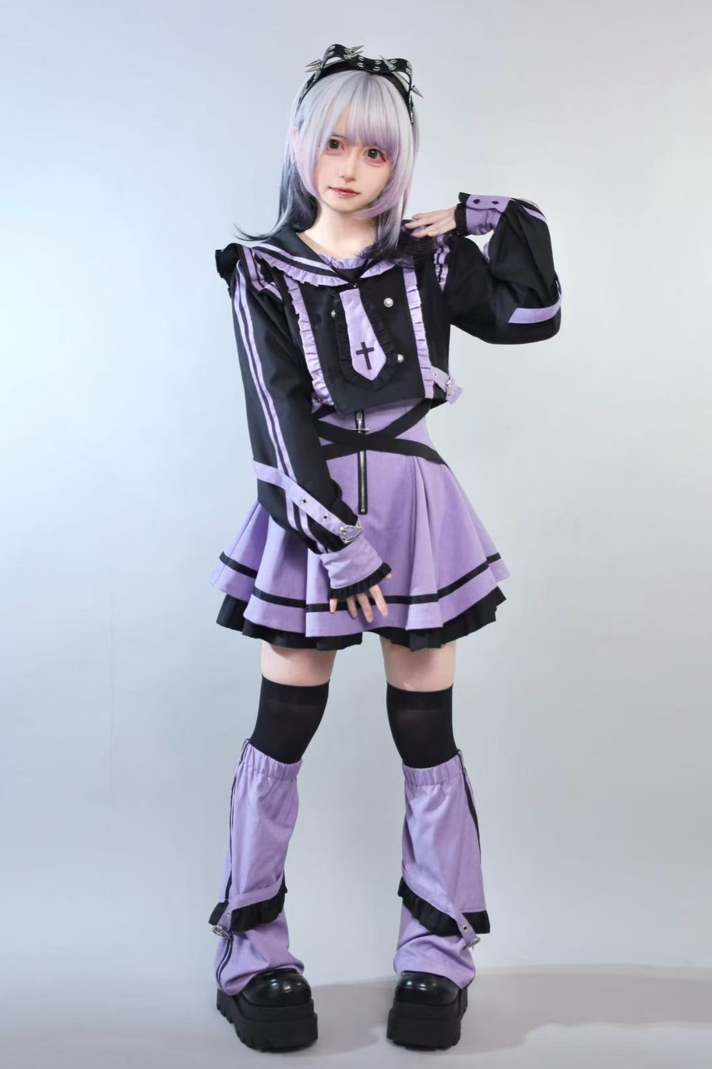 Dream Cat Sailor Top + Skirt + Leg Warmers