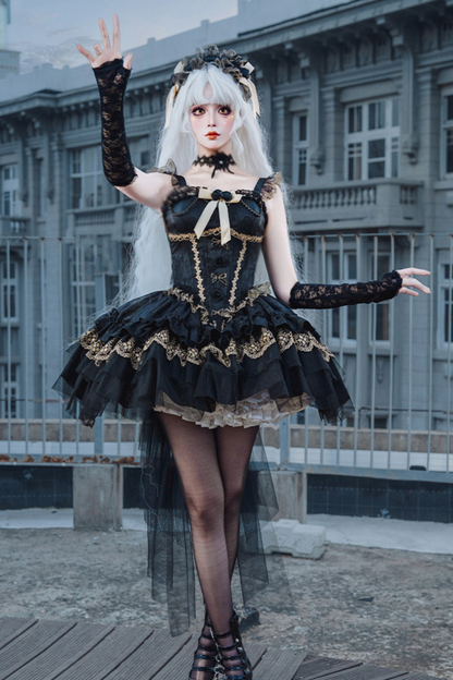 Dark Ballet Style Lolita Gothic Princess Dress