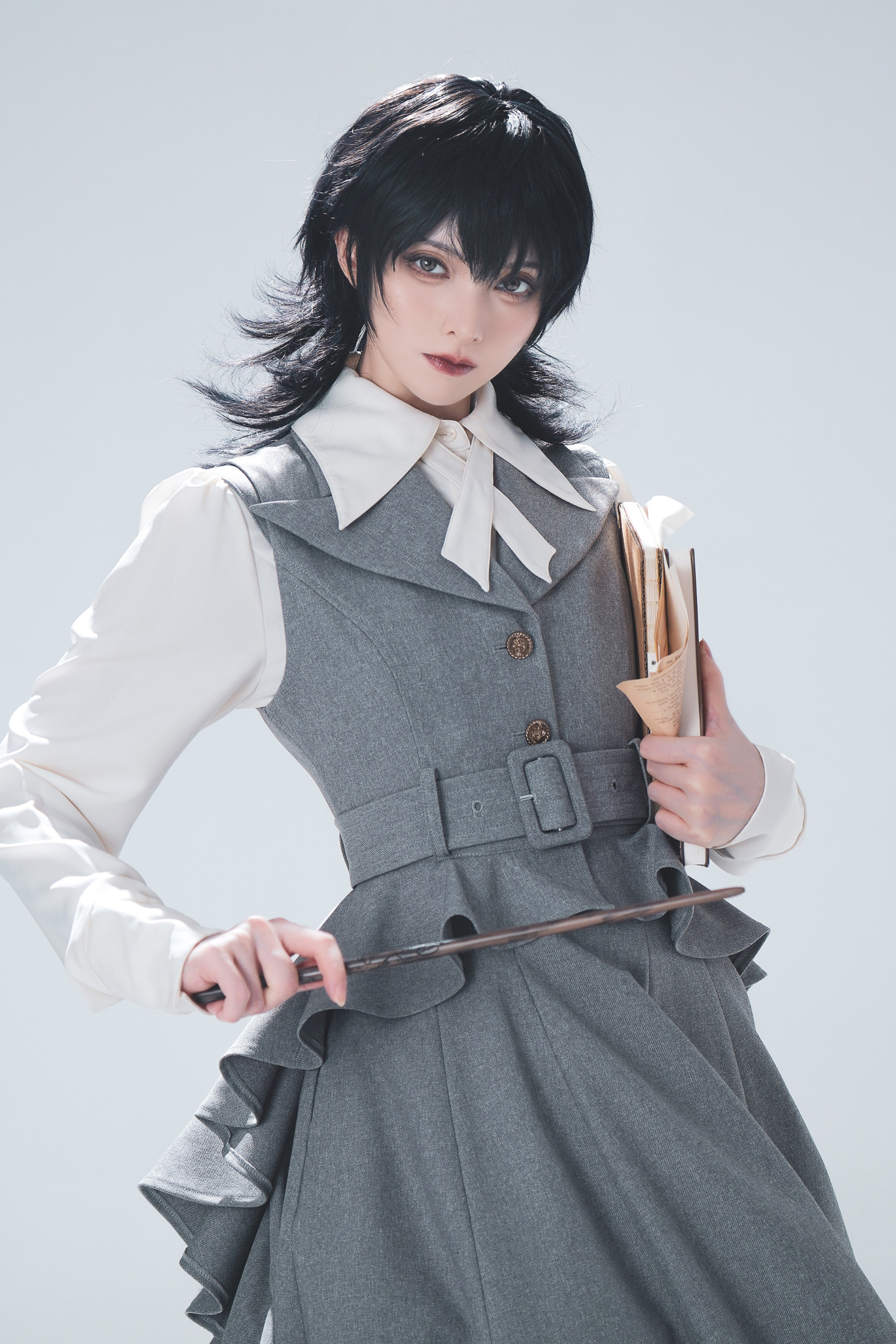 Umbrella Style Trailing Vest + Long Skirt + Short Skirt