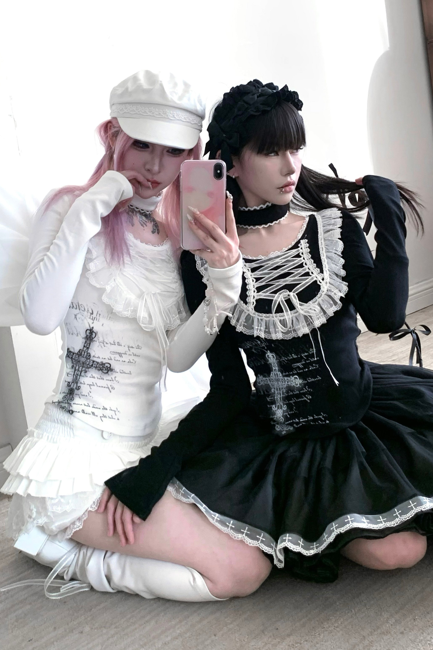 Gothic Cross Lace Top