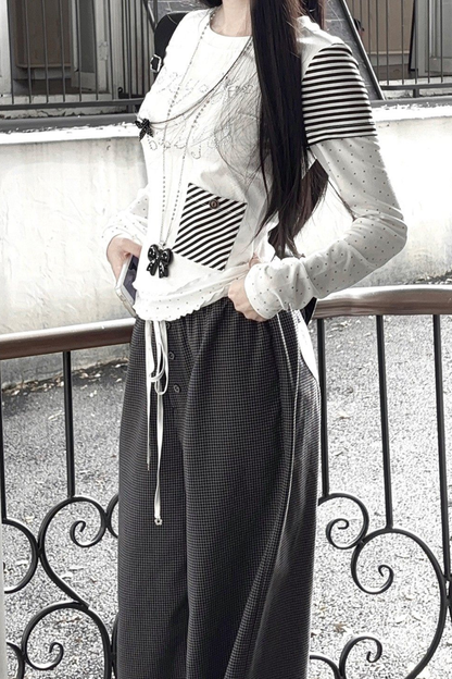 Heaven Angel Top + Striped Pants