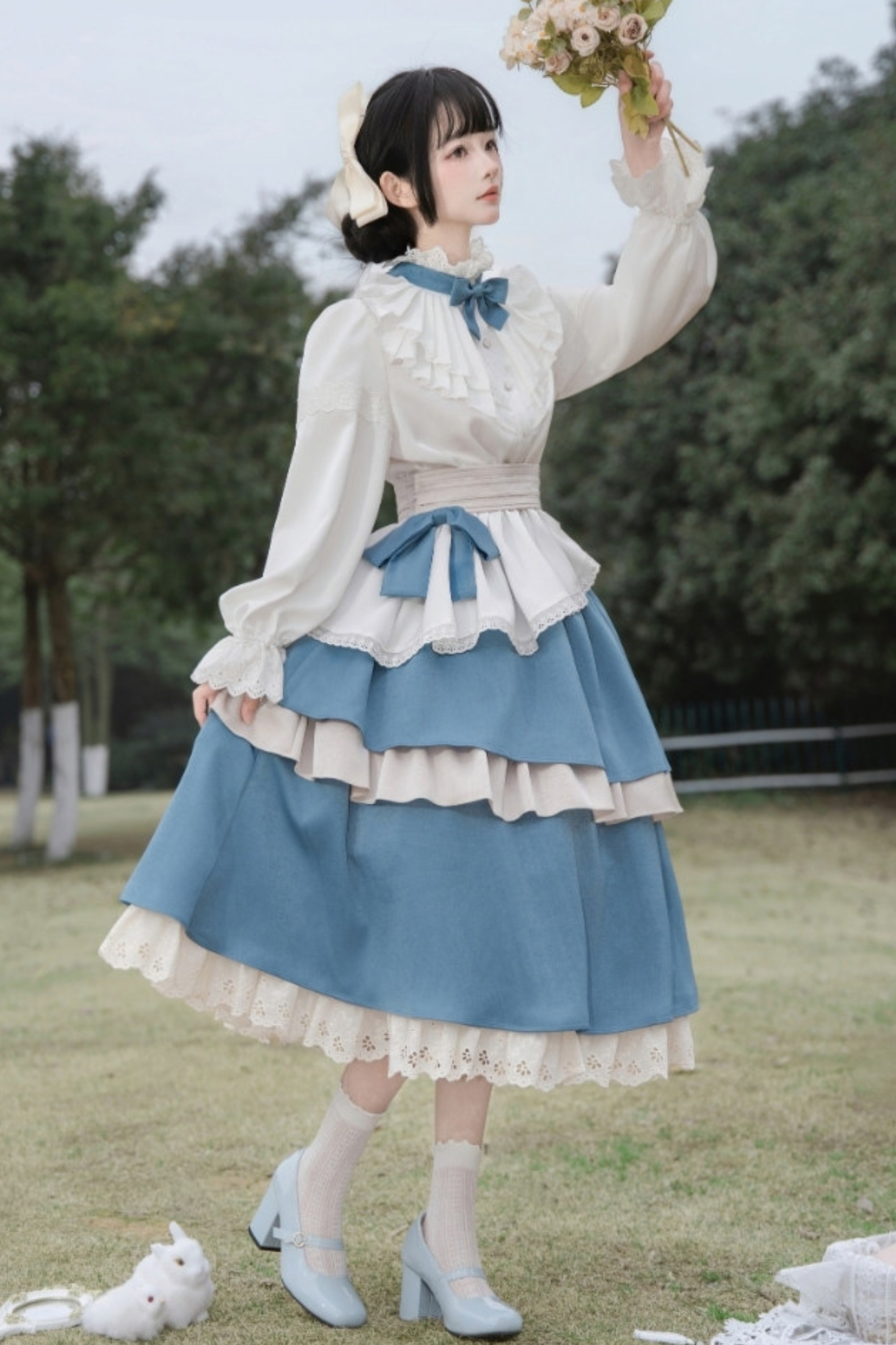 Retro Shirt + Half Skirt