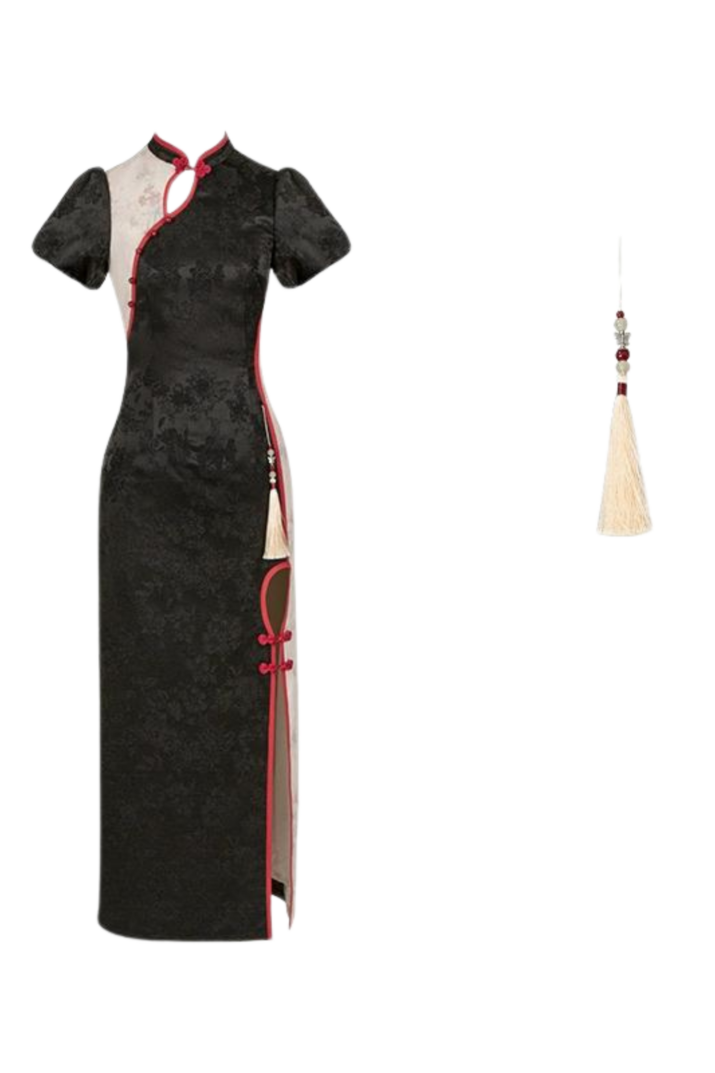 Retro Chinese-style Dress + Sleeves + Shawl + Accessories + Hairpin