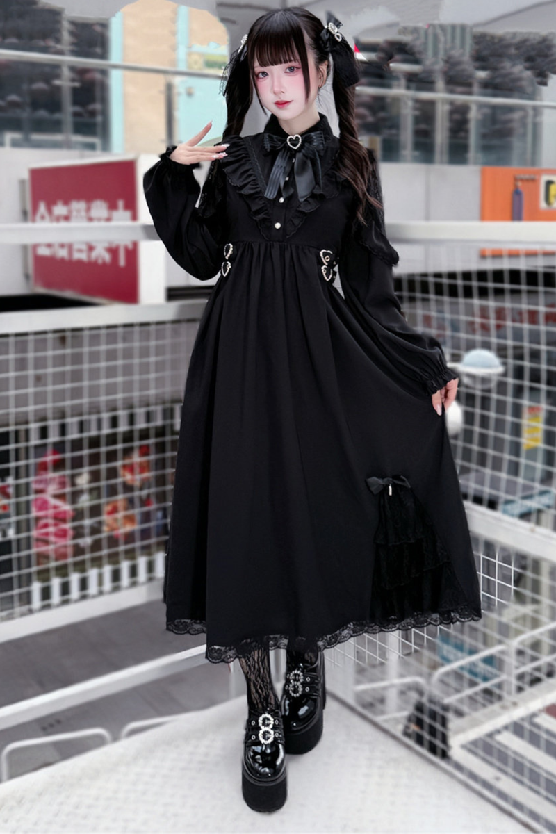 Long Dark Black Dress