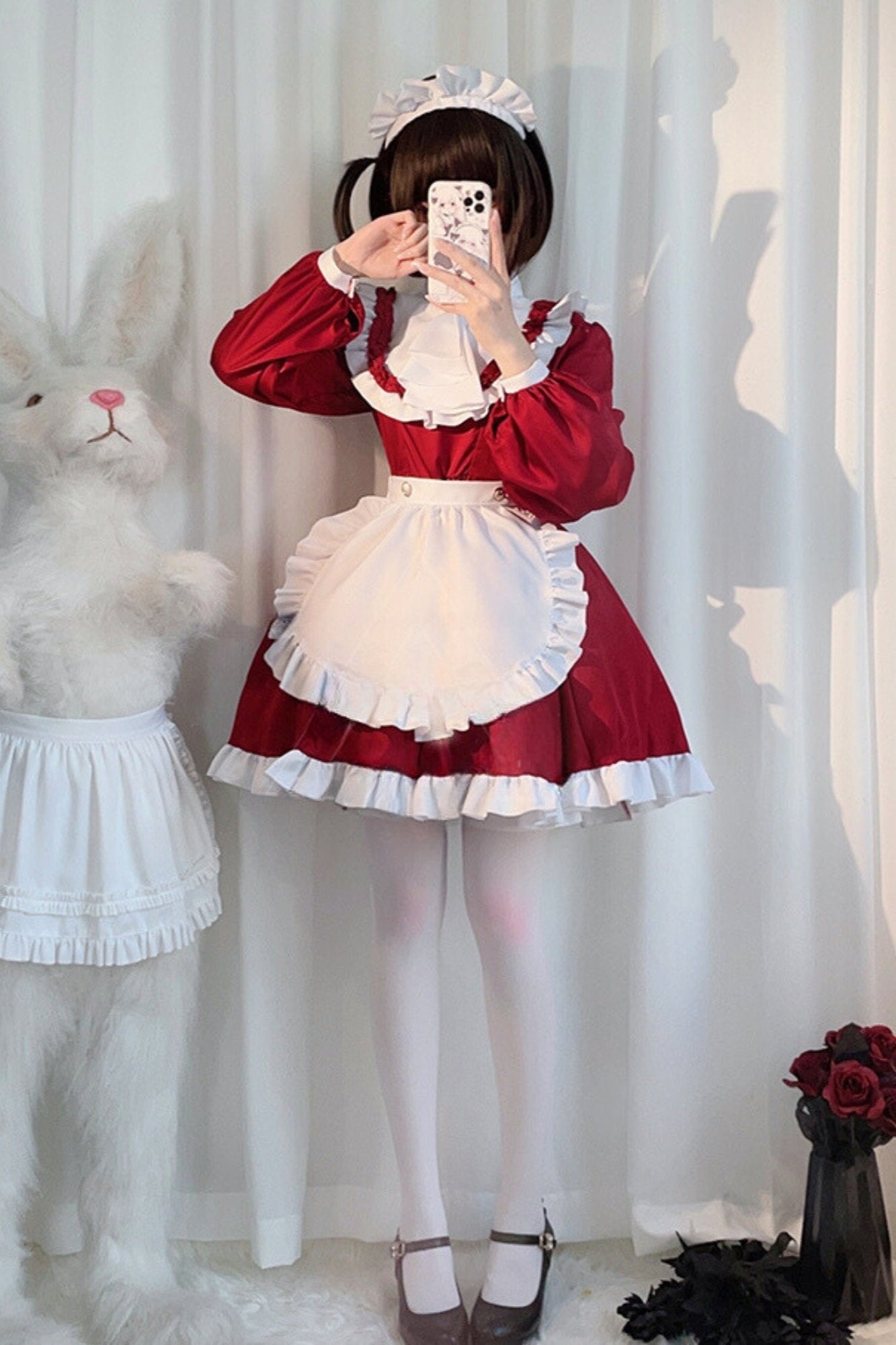Red Maid Cosplay Dress