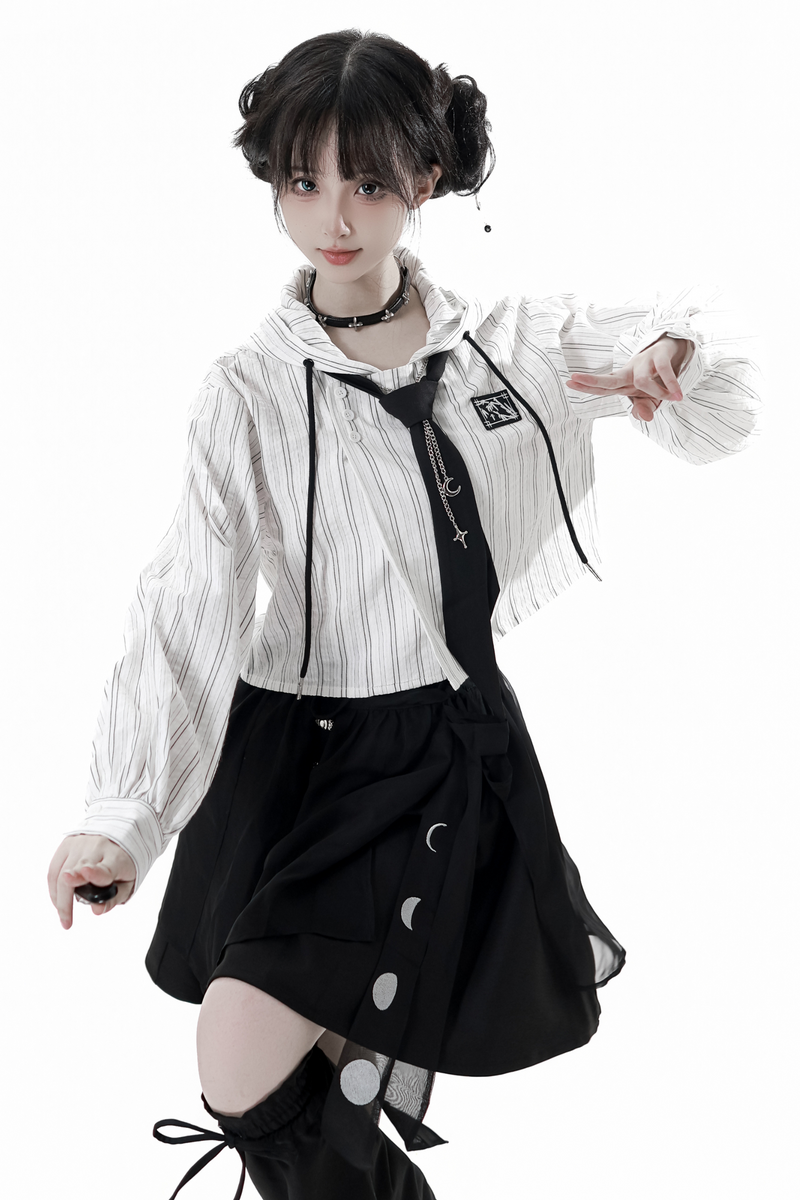 Striped Couple Girlfriend Chinese-style Set