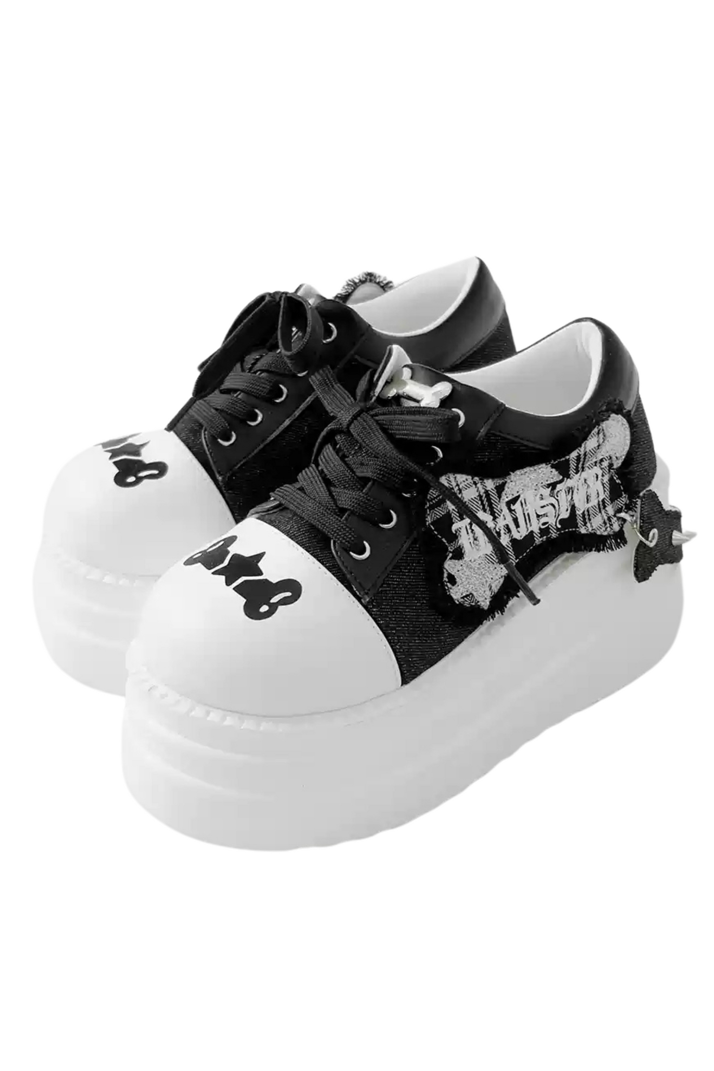 Rock and Roll Subculture Platform Sneakers