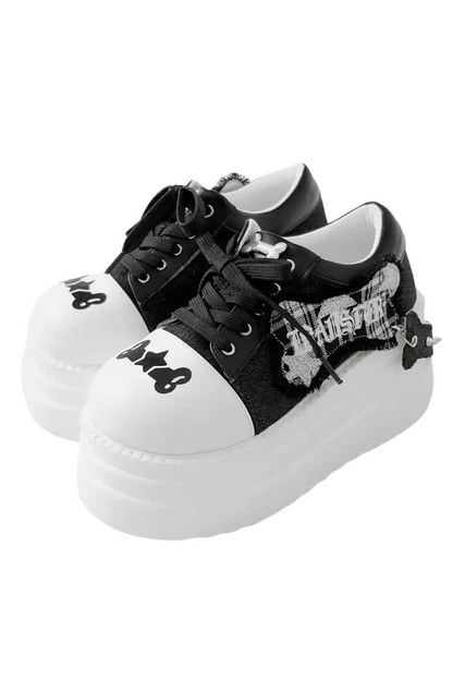 Rock and Roll Subculture Platform Sneakers