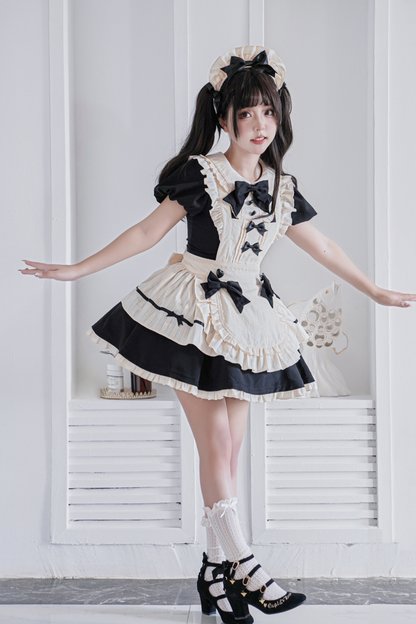 Little Maid Lolita Dress + Apron + Sleeves + Headband